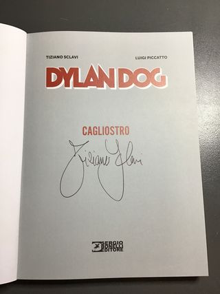 Dylan Dog Cagliostro Autografato Sclavi