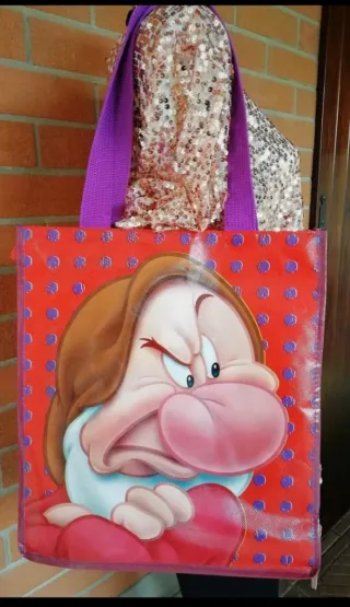 Borsa Disney Grumpy con pois rossi