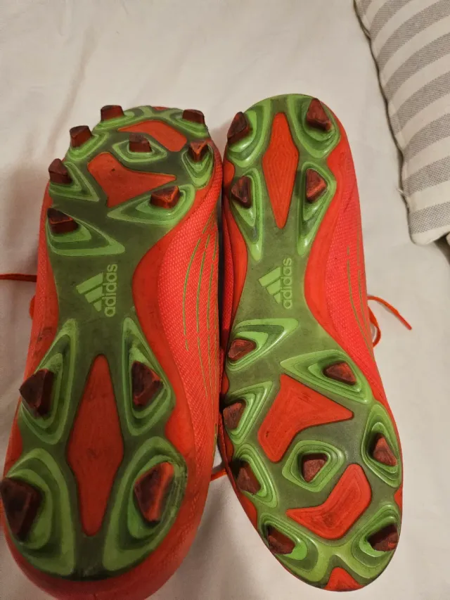 Botas de fútbol Adidas Naranja y Verde