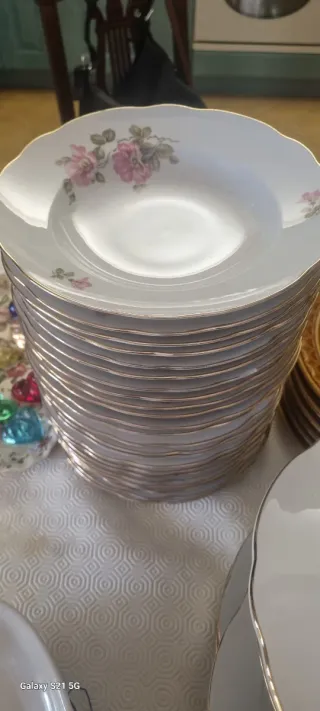 Set piatti porcellana tedesca decorati