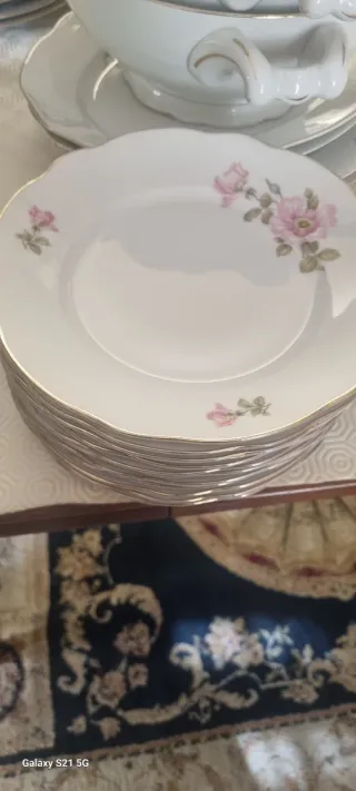 Set piatti porcellana tedesca decorati