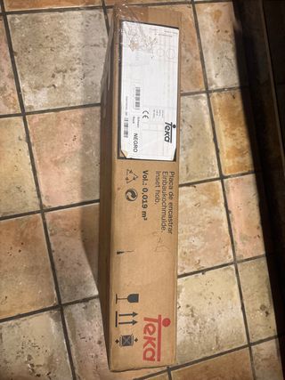 Placa de encastrar Teka NEGRO