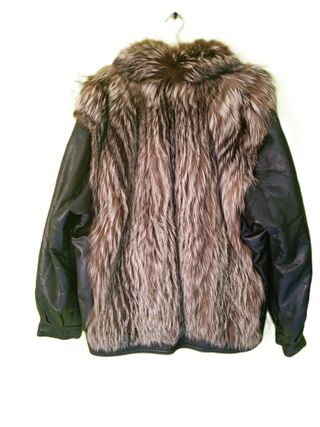 Chaqueta Cuero y Piel Zorro Serra Talla XL