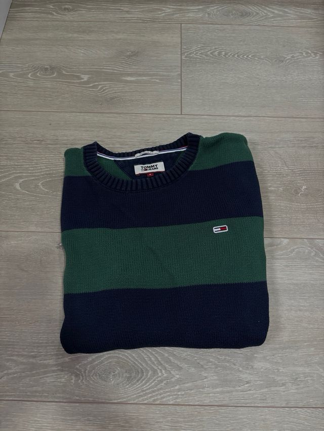 Jersey Tommy Hilfiger Rayas Azul/Verde