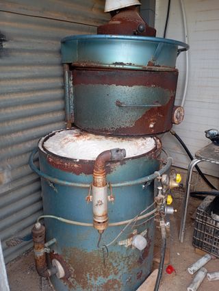 Horno para la cerámica a gas