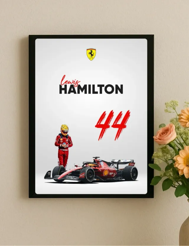 Ferrari Lewis Hamilton #44 Cuadro