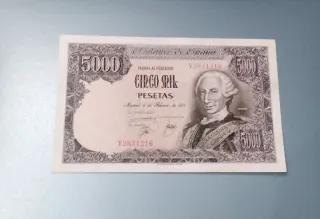 Billete 5000 Pesetas Banco de España 1976