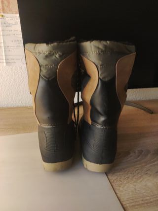 Botas de Nieve Crane Negras y Marrones