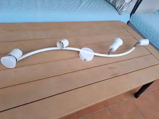 Lámpara techo blanca 4 focos