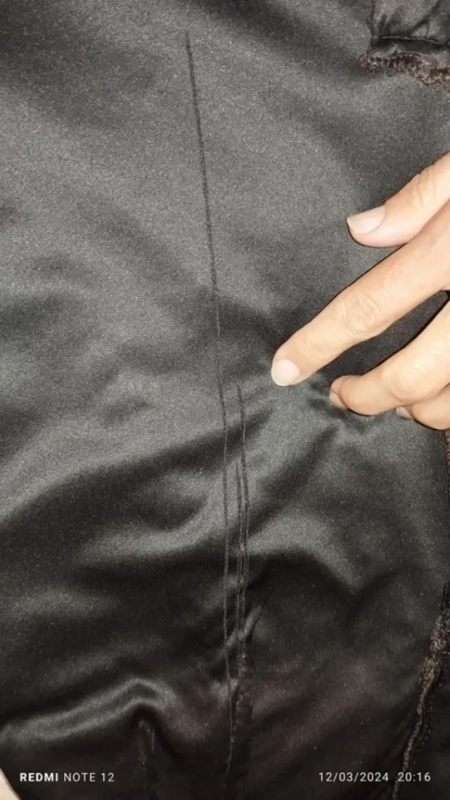 Falda Zara guipur marrón Talla S