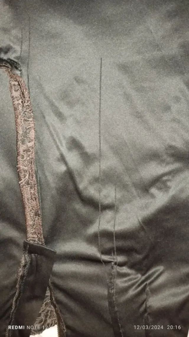 Falda Zara guipur marrón Talla S