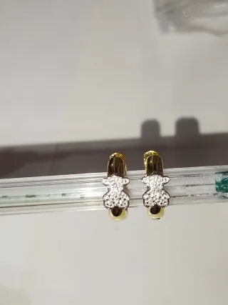 Pendientes Tous dorado y plateado 