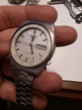 Reloj Seiko Automático Caballero Plata/Blanco