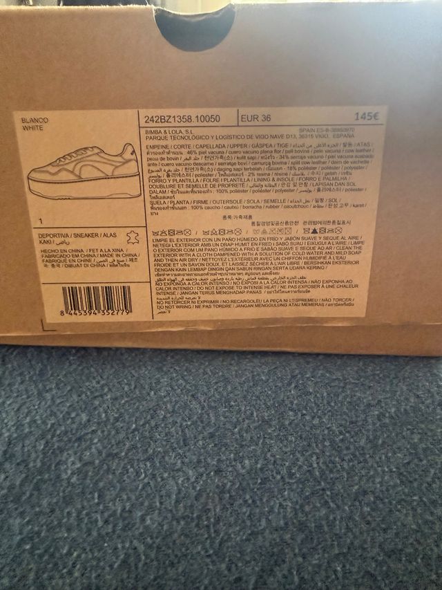 Bimba y Lola Zapatillas Blancas EUR 36