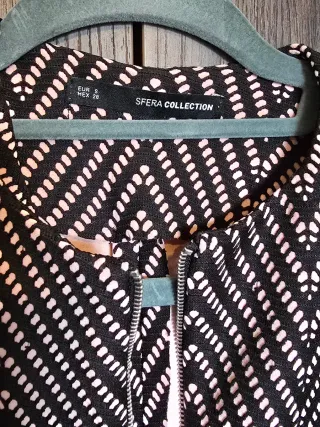 Vestido Sfera Negro y Rosa