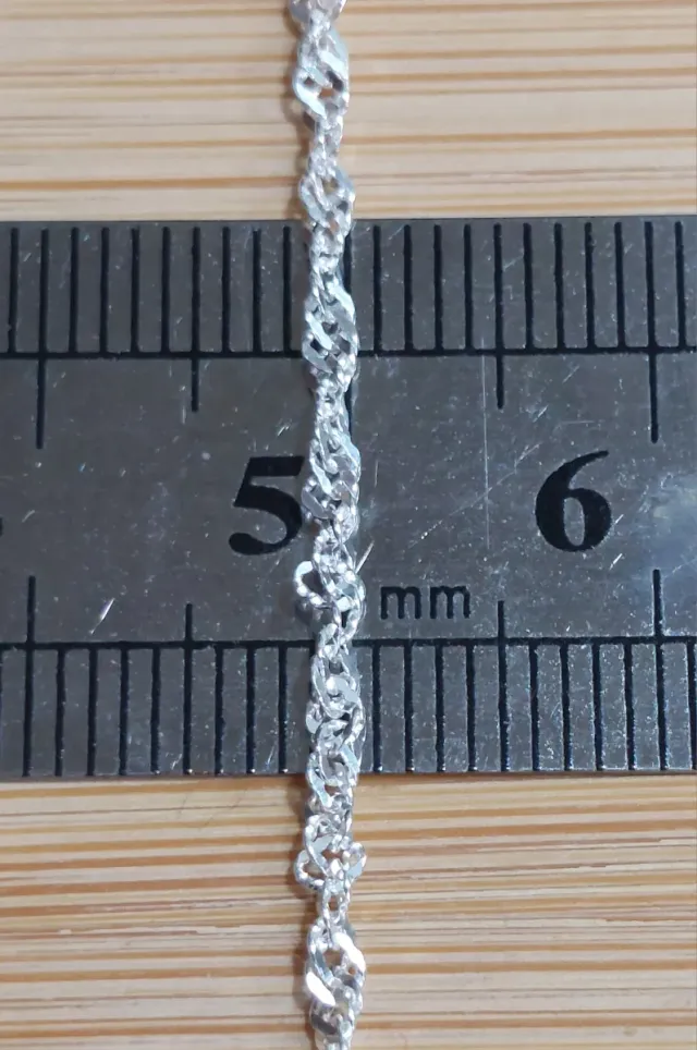 Cadena de 60cm de Plata de Ley 