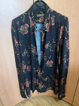 Camisa Zara Estampada Flores
