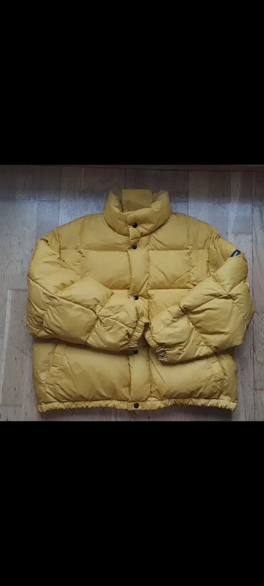 Cazadora plumífero vintage amarilla T46
