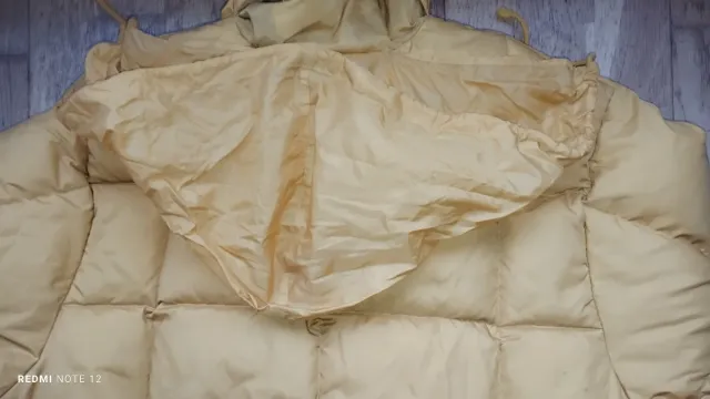 Cazadora plumífero vintage amarilla T46