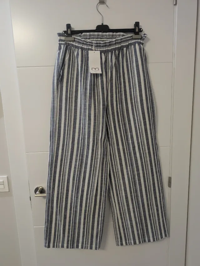 Pantalón fluido rayas Milano