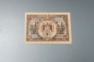 Billete 1 Peseta Banco de España