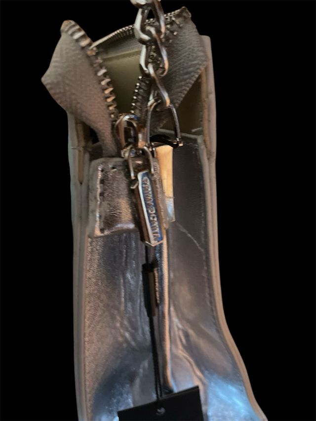 Pochette Borsa Argento con Catena