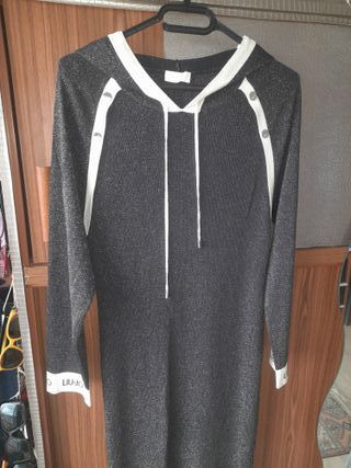 Vestido Liu Jo Negro y Plateado