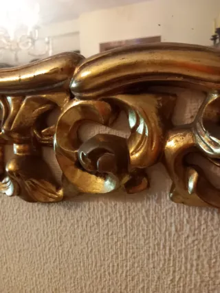 Espejo Antiguo Dorado