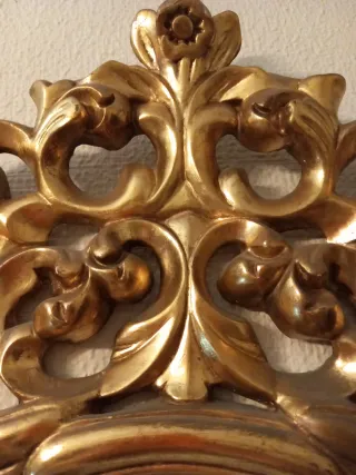 Espejo Antiguo Dorado