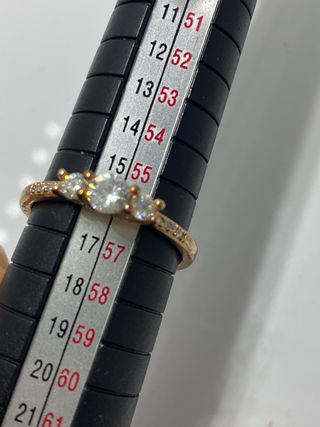 Anillo Plata S925 Oro y Plata