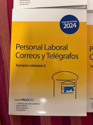 Libros oposiciones correos