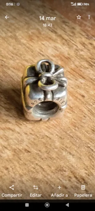 Pandora descatalogado charm regalo