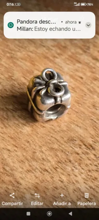 Pandora descatalogado charm regalo