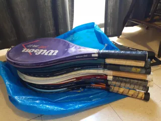 Lote de raquetas de tenis