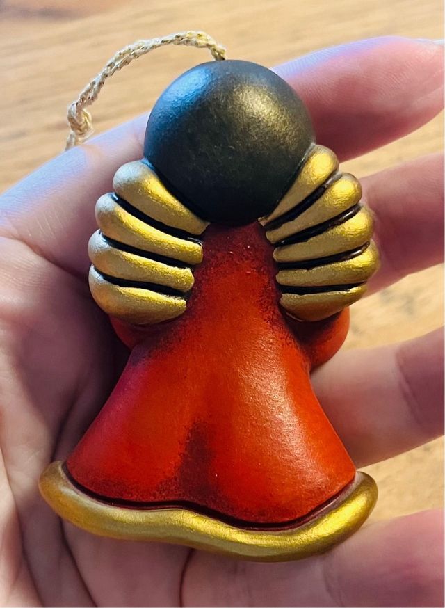 Addobbo Angelo Rosso Thun Cuore Oro