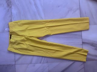 Pantalón de Pinza Zara Amarillo Nuevo