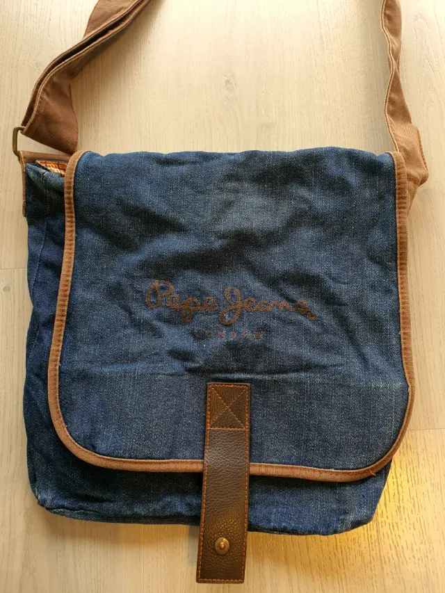 Bolso Pepe Jeans azul y marrón original