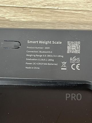 Báscula para peso corporal INSMART