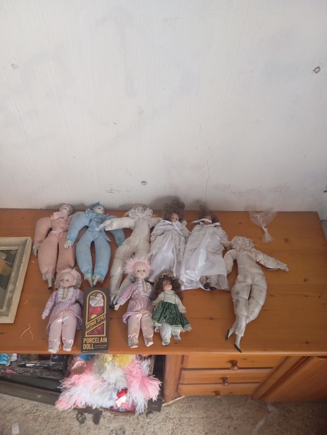 Lote Muñecas Porcelana Años 80