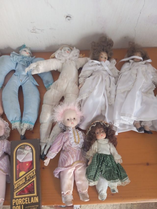 Lote Muñecas Porcelana Años 80