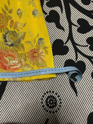 Falda traje fallera niña amarilla