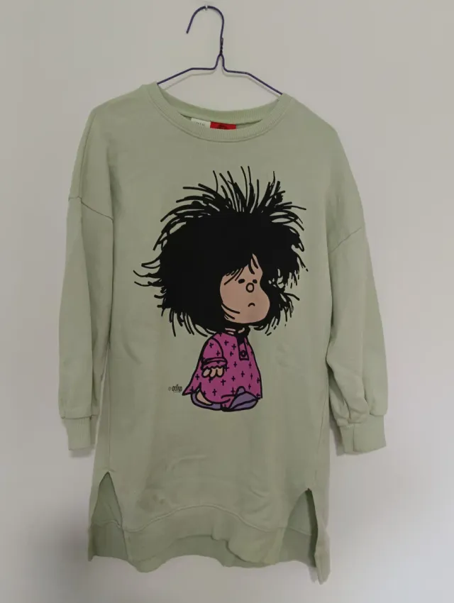 Vestido sudadera niña Mafalda T8