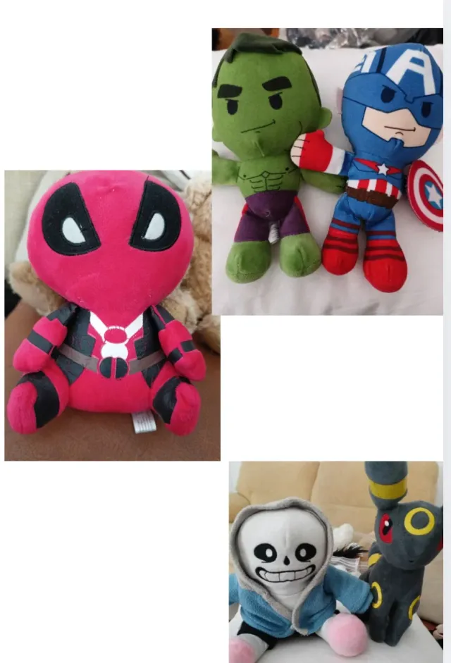 Set di peluche Marvel and Sans.
