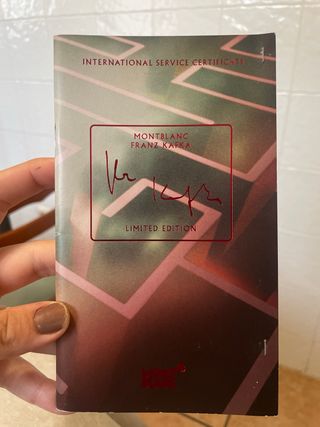 Penna Montblanc Ed. Franz Kafka Limited