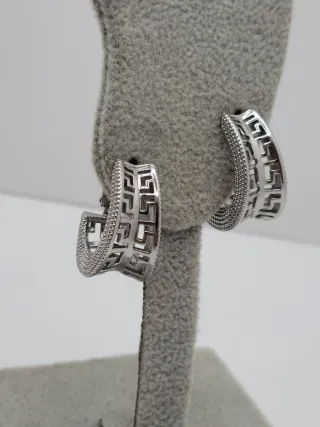 Pendientes Aro Diseño Greca