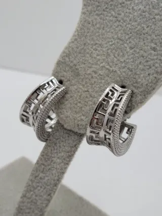 Pendientes Aro Diseño Greca