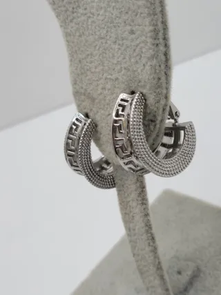 Pendientes Aro Diseño Greca