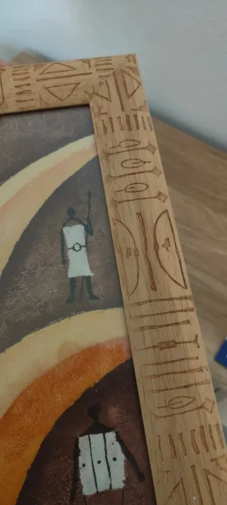 Quadro stile africano con figure