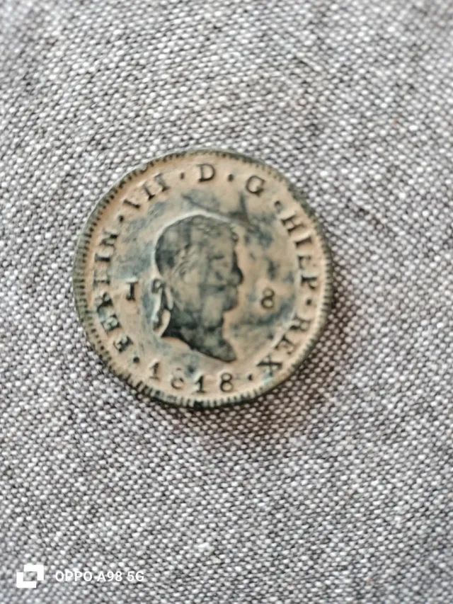 Moneda Fernando VII 1818