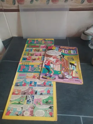 Lote tebeos antiguos Mortadelo y Pulgarcito.